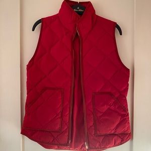 J Crew Red Vest